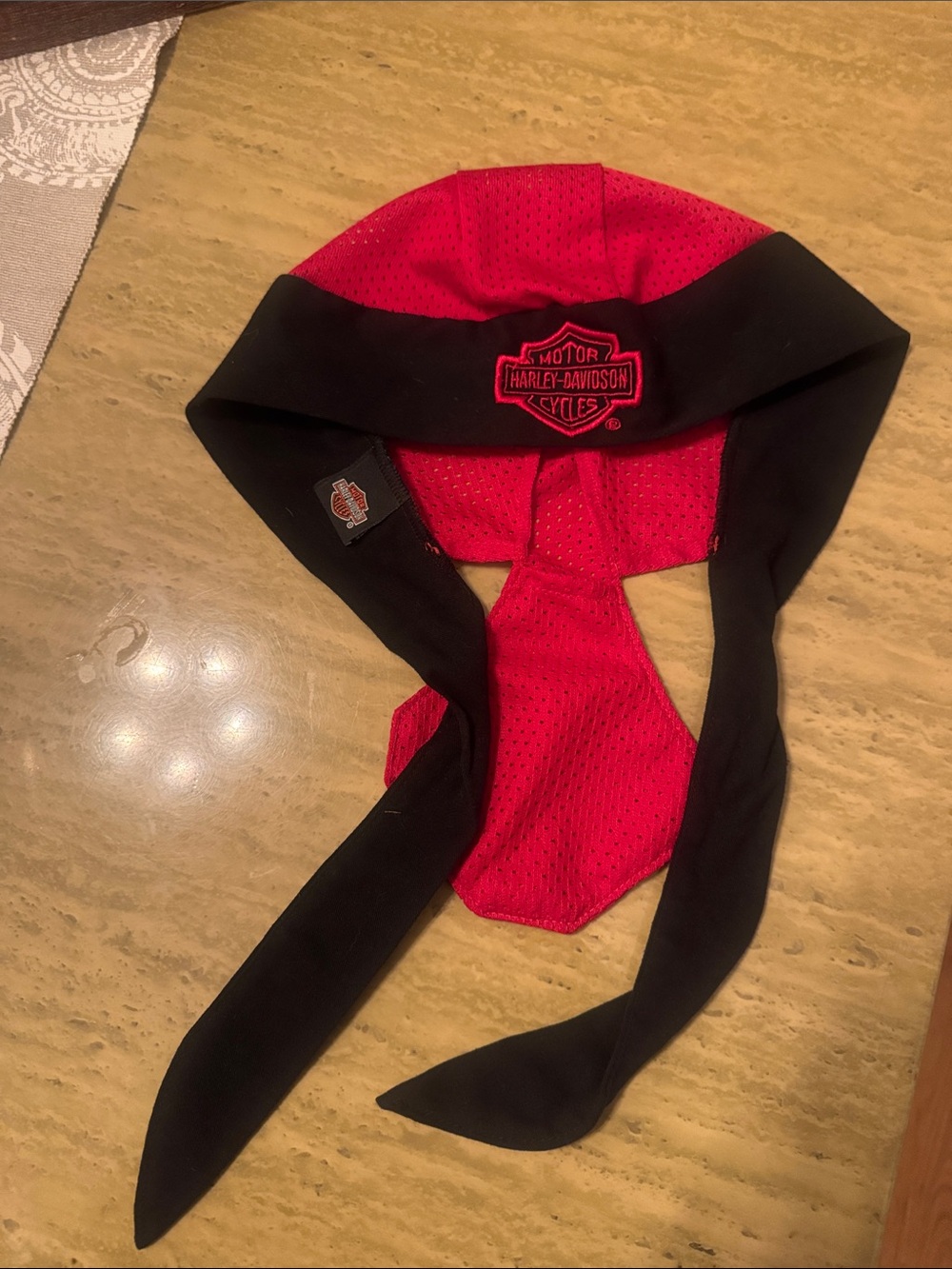 Harley-Davidson Red and Black Rider Bandana